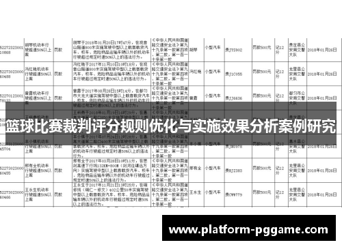 篮球比赛裁判评分规则优化与实施效果分析案例研究